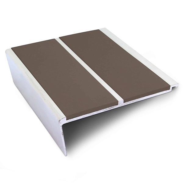 Commercial Stair Nosing Edge Trim 93mm x 32mm Non Slip PVC Insert