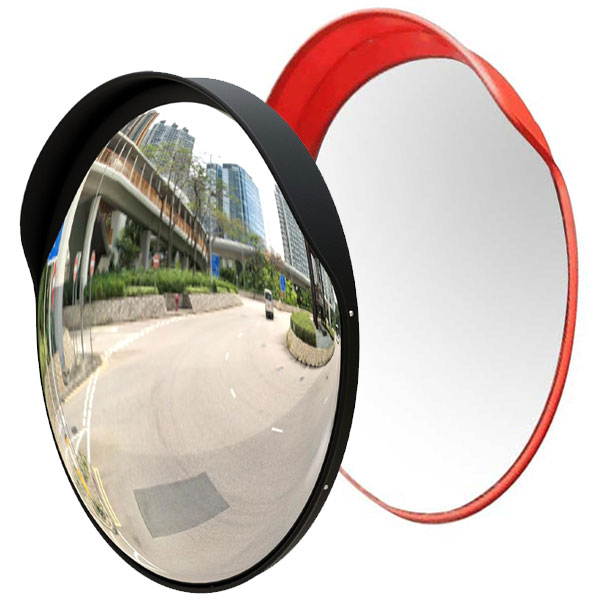Convex Safety Mirror 60CM for Driveway Wide Angle Visible High-Definition Convex Security Mirror with Plastic Body