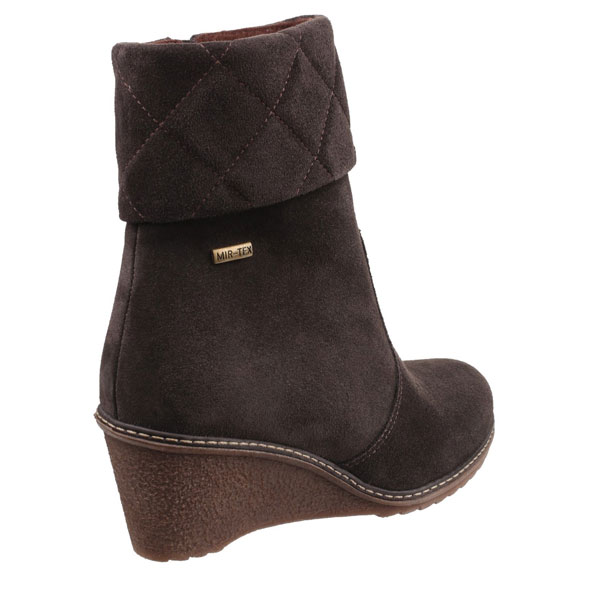 Cornwell Waterproof Zip-Up Suede Ankle Boot for ladies
