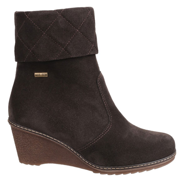 Cornwell Waterproof Zip-Up Suede Ankle Boot for ladies