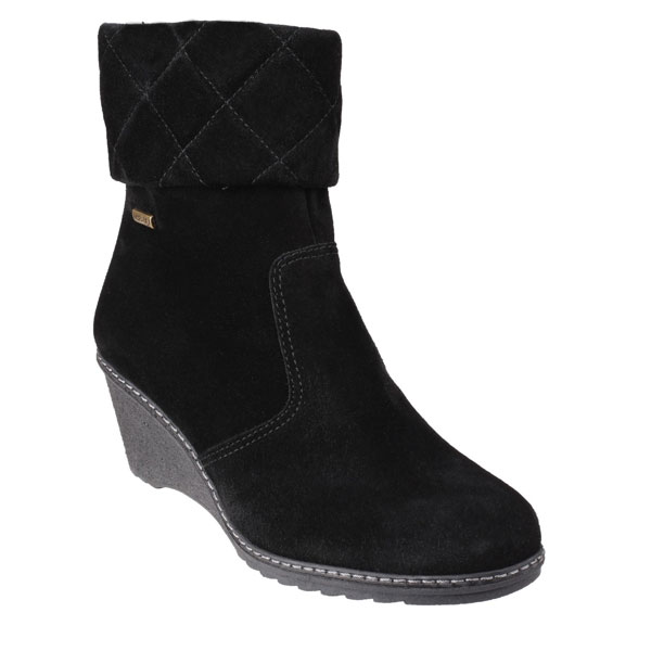 Cornwell Waterproof Zip-Up Suede Ankle Boot for ladies