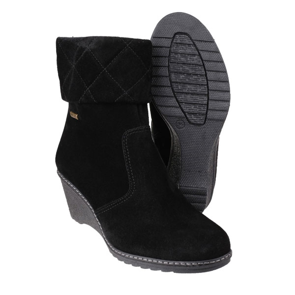 Cornwell Waterproof Zip-Up Suede Ankle Boot for ladies