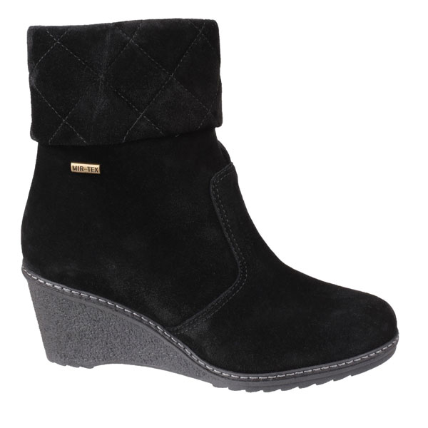 Cornwell Waterproof Zip-Up Suede Ankle Boot for ladies