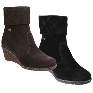 Cornwell Waterproof Zip-Up Suede Ankle Boot for ladies