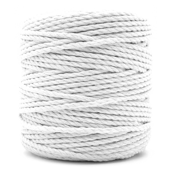 Cotton Macrame Rope – Premium 3-Strand Twisted Cord.