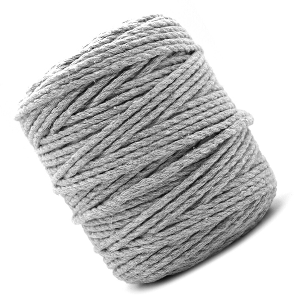 Cotton Macrame Rope – Premium 3-Strand Twisted Cord.