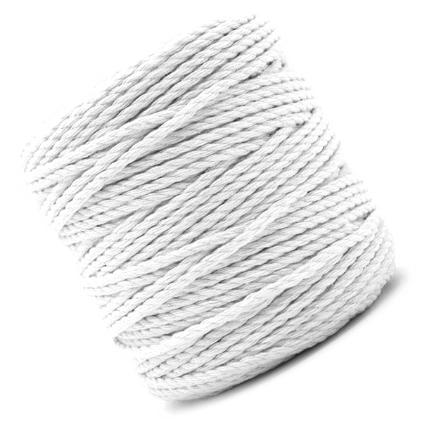 Cotton Macrame Rope – Premium 3-Strand Twisted Cord.