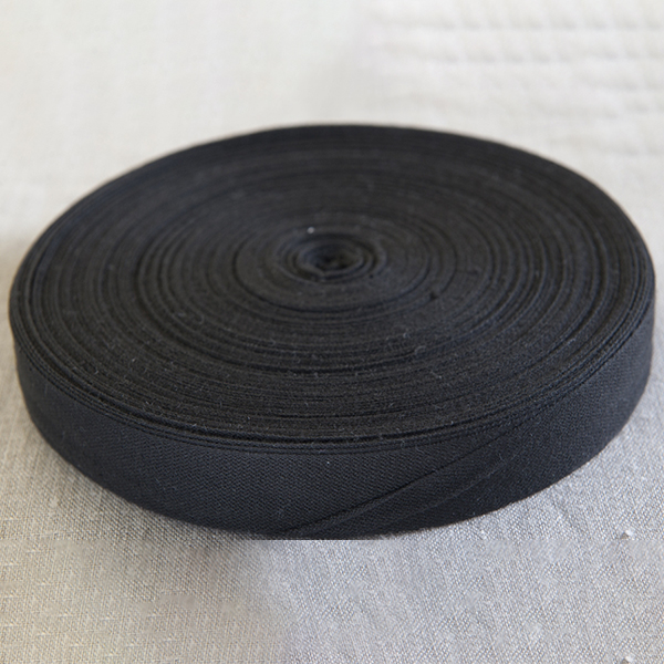 Cotton Tie Tape Black