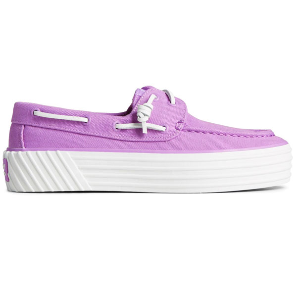 Crest Elevated Boat-Style Canvas Shoe
