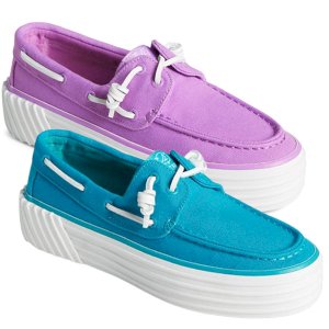 Crest Elevated Boat-Style Canvas Shoe