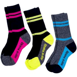 Crew Work Socks Cotton Comfort for Boots Pack of 3