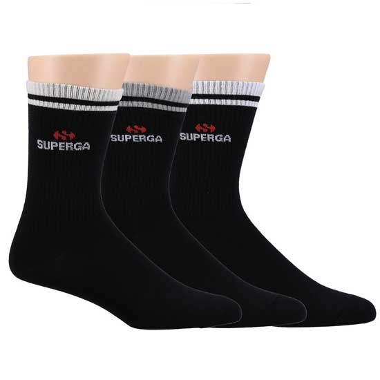 Everyday Comfort Crew Socks in Black