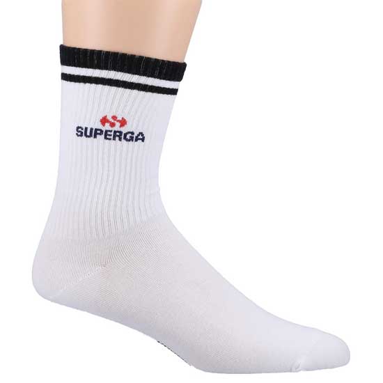 Crew Socks White Cotton Comfort Fit