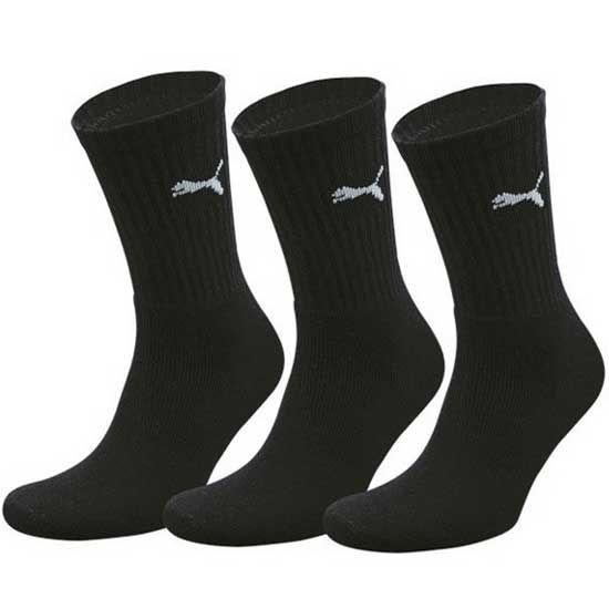 Crew Puma Socks Ribbed Ankle 3 Pack Set
