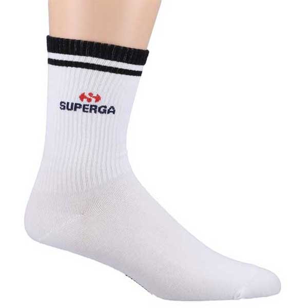 Crew Socks White Cotton Comfort Fit