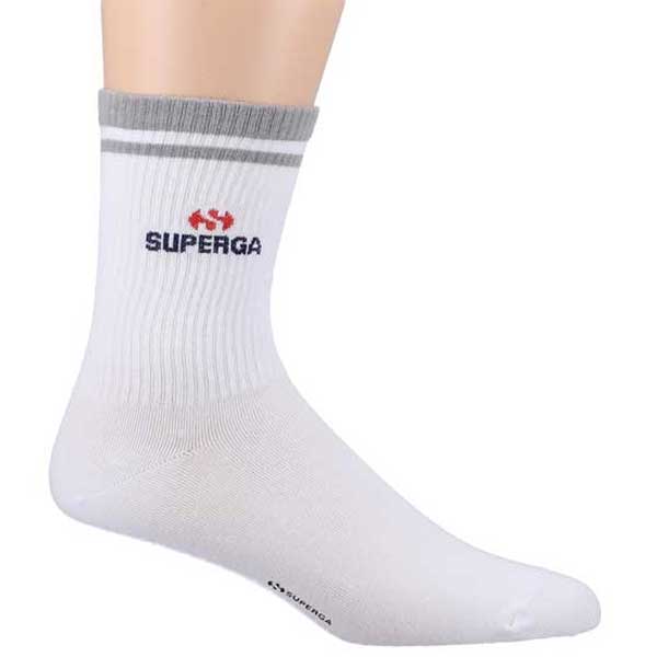 Crew Socks White Cotton Comfort Fit