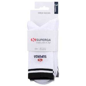Crew Socks White Cotton Comfort Fit