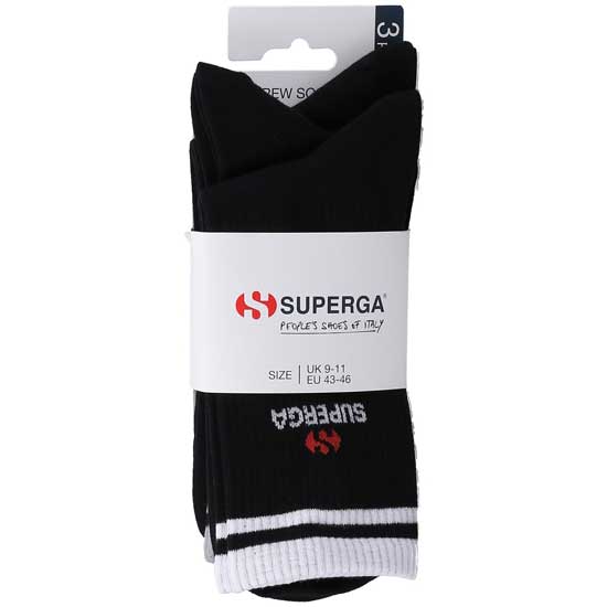 Everyday Comfort Crew Socks in Black