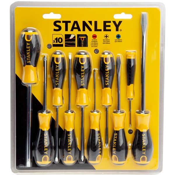 Cushion Grip Screwdriver - Set 10 Piece