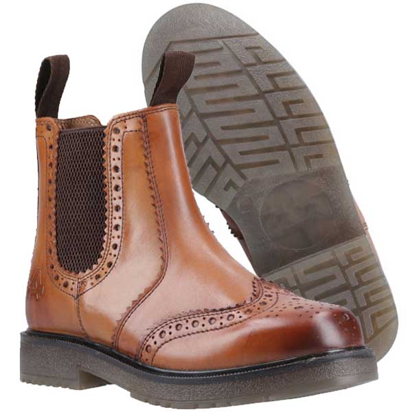 Dalby Pull On Brogue Boot – Classic Style