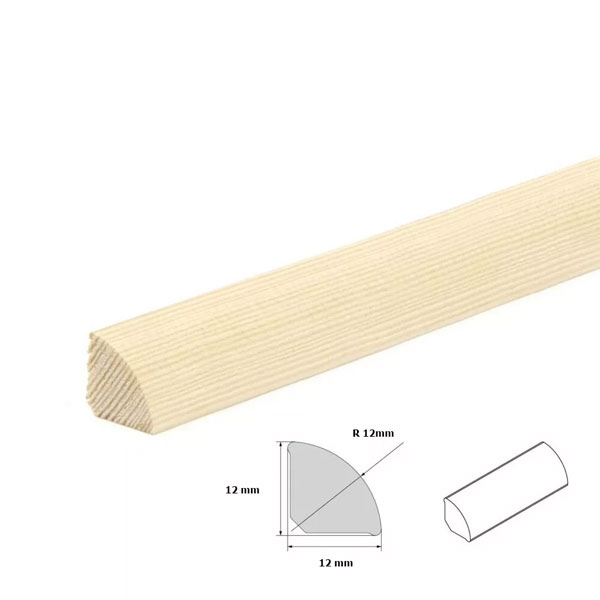 Decorative Beading Pine Wood Moulding Edging Flooring Quadrant Trim