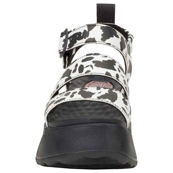 Delray Comfort Sandal – Animal Print Style with Buckle Fit
