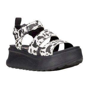 Delray Comfort Sandal – Animal Print Style with Buckle Fit