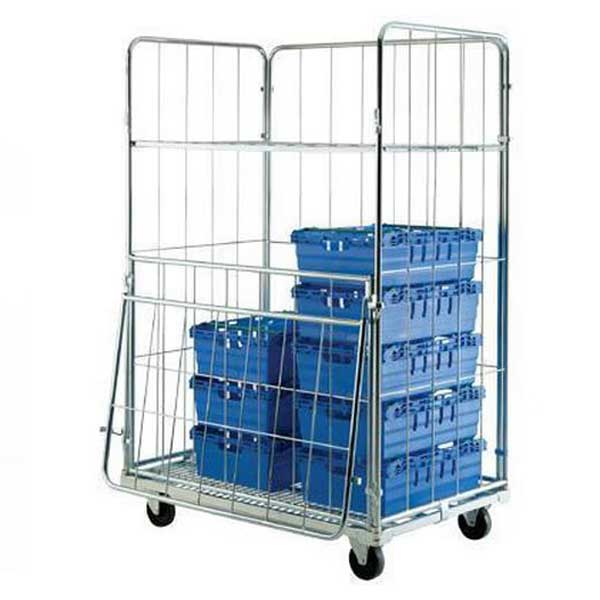 Demountable Roll Container on Wheels- 4 Sided Modular Cage