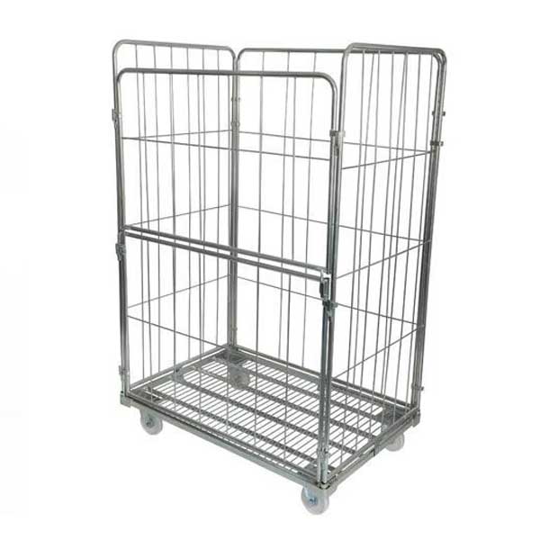 Demountable Roll Container on Wheels- 4 Sided Modular Cage