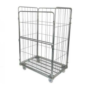Demountable Roll Container on Wheels- 4 Sided Modular Cage