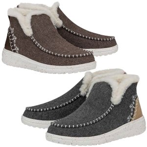 Denny Wool Faux Shearling Boots