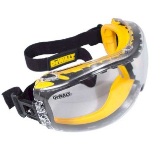 Dewalt Concealer Clear Anti Fog Lens Safety Goggles 