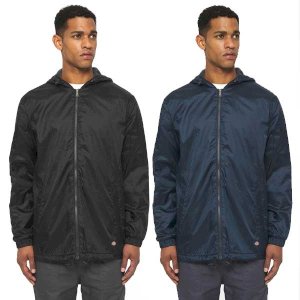Dickies Mens Fleece Lined Nylon Hooded Jacket