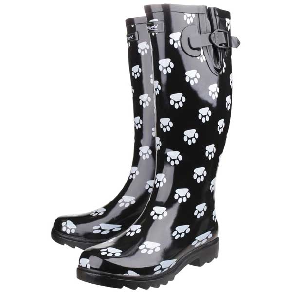 Dog Paw Waterproof Wellingtons