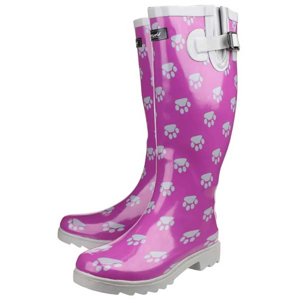 Dog Paw Waterproof Wellingtons
