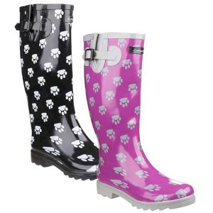 Dog Paw Waterproof Wellingtons
