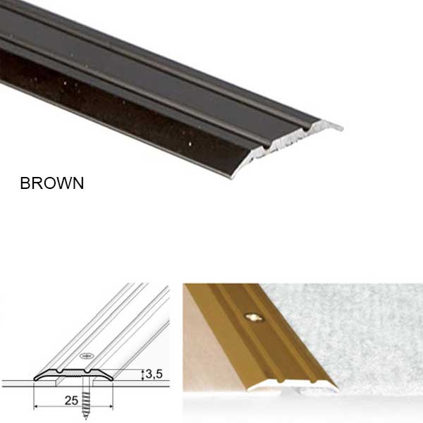 Door Floor Threshold For Connecting wooden Laminate Carpet Vinyl or tiled floors Aluminum