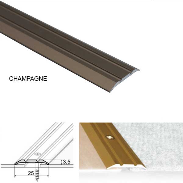Door Floor Threshold For Connecting wooden Laminate Carpet Vinyl or tiled floors Aluminum
