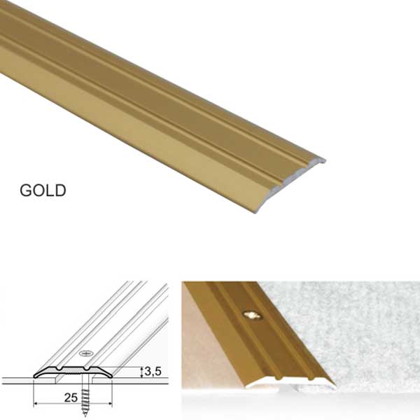 Door Floor Threshold For Connecting wooden Laminate Carpet Vinyl or tiled floors Aluminum