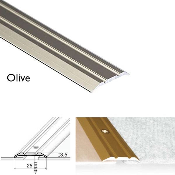 Door Floor Threshold For Connecting wooden Laminate Carpet Vinyl or tiled floors Aluminum