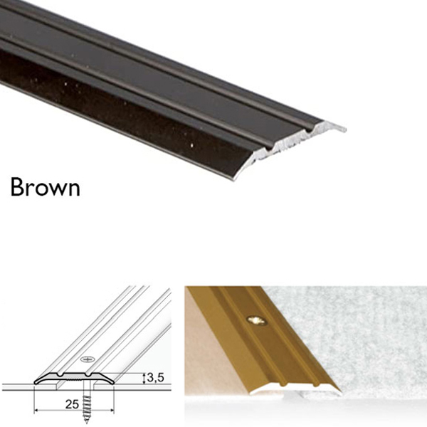 Door Floor Threshold For Connecting wooden Laminate Carpet Vinyl or tiled floors Aluminum