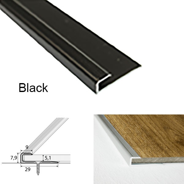 Door Floor Threshold  For Luxury Click Vinyl Flooring Aluminium