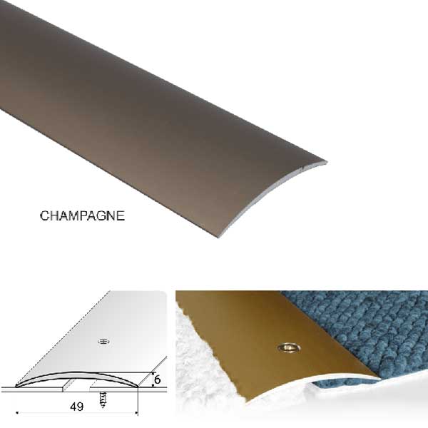 Door Floor Trim For Connecting Wooden Or Carpet Floors Aluminum