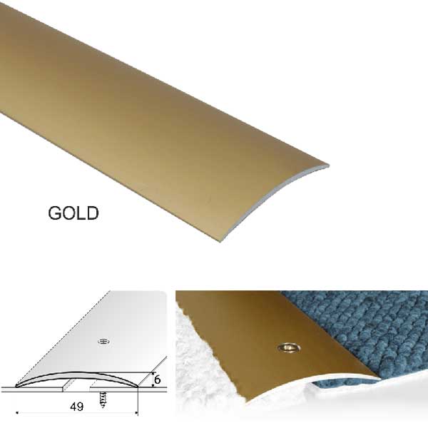 Door Floor Trim For Connecting Wooden Or Carpet Floors Aluminum