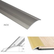 Door Floor Trim Self Adhesive Connecting wooden, Laminate. Vinyl or tiled floors Aluminium