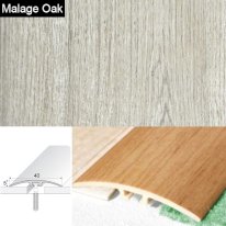 Door Threshold 40mm Wide Screw Fix Connecting Wood Carpet Floors UPVC Wood Effect