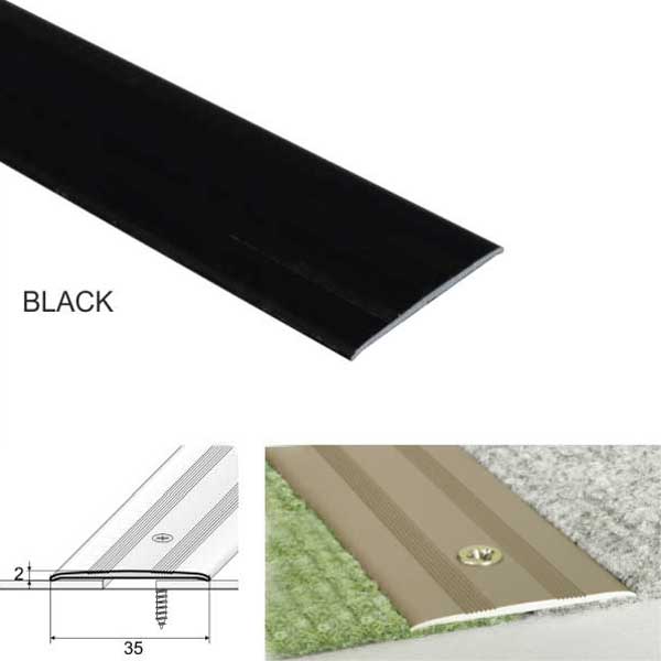 Door Threshold Flat For Connecting wooden, Laminate, Carpet, Vinyl or tiled floors Aluminum
