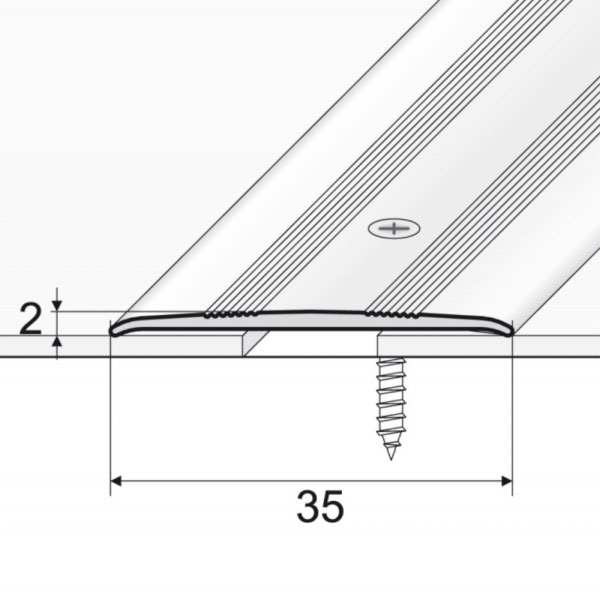 Door Threshold Flat For Connecting wooden, Laminate, Carpet, Vinyl or tiled floors Aluminum