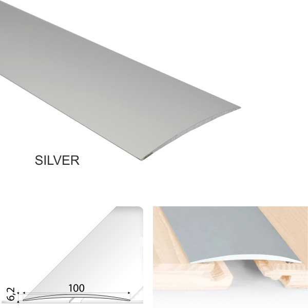 Door Threshold Floor Trim for wooden, laminate, vinyl, Tiled Floors Self Adhesive Aluminium