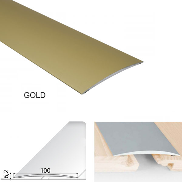 Door Threshold Floor Trim for wooden, laminate, vinyl, Tiled Floors Self Adhesive Aluminium